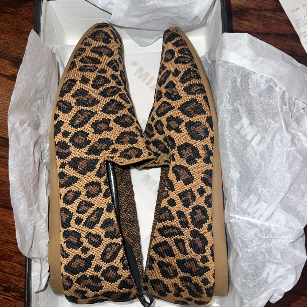 MIA Brown and Black Leopard Print Flats